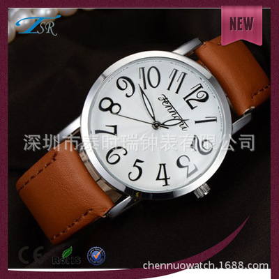 经典耀眼大数字刻度皮带手表 时尚与实用兼备的百搭配饰