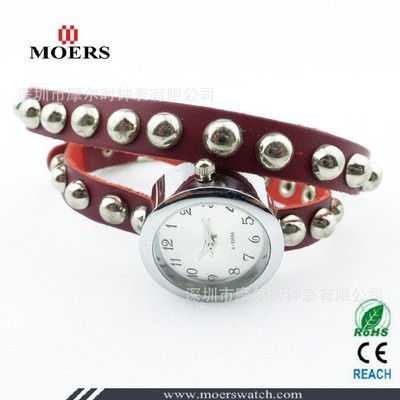 外贸原单时尚女士皮带手表 加长PU皮表带与合金礼品的批发优选