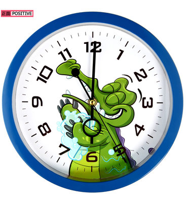 迪士尼鳄鱼小顽皮可爱卡通儿童静音挂钟 陪伴孩子快乐成长的时光小卫士